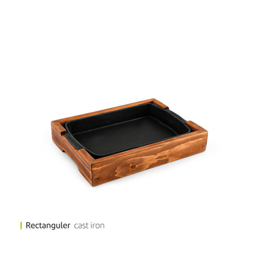 تصویر از استیک پز چدنی عمیق مستطیل 35 سانت وایت پلیت کد 5067 یک عددی