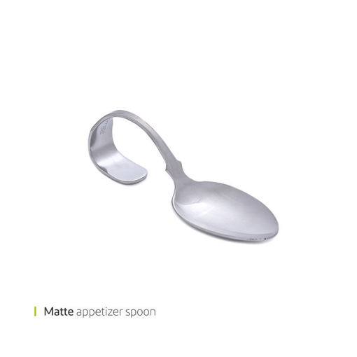 تصویر از قاشق مزه خوری مات وایت پلیت کد 1769 یک عددی