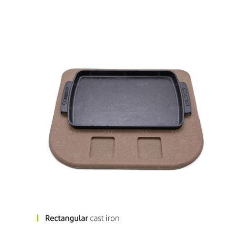 تصویر از استیک پز چدنی مستطیل با جای سس 28 سانت وایت پلیت کد 77630 یک عددی