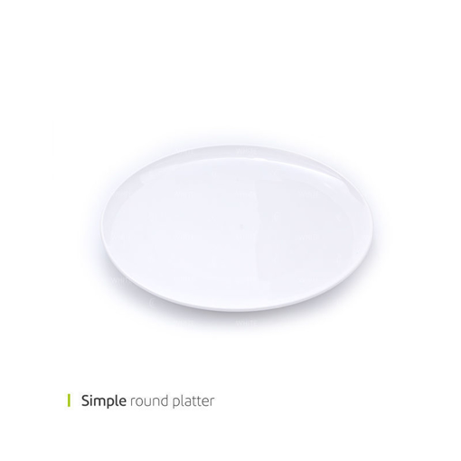 تصویر از دیس سیمپل راند 35 سانت وایت پلیت کد 1212.4 یک عددی