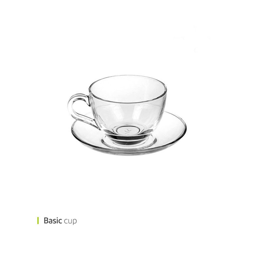 تصویر از فنجان و نعلبکی اسپرسو بیسیک 80 سی سی پاشا باغچه کد 97984 شش عددی