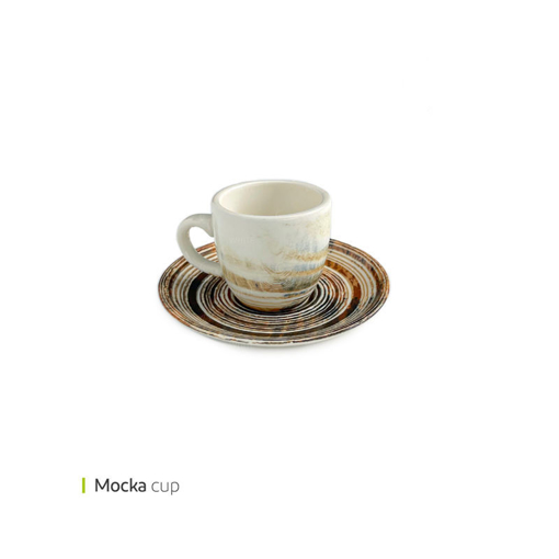 تصویر از فنجان و نعلبکی اسپرسو موکا وایت پلیت کد 22.5275 شش عددی