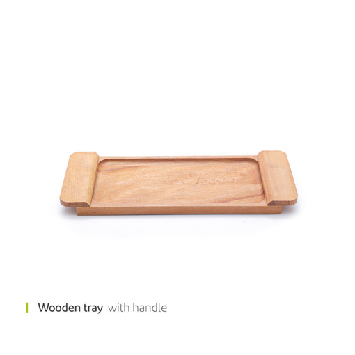 تصویر از سینی چوبی دسته دار بزرگ وایت پلیت کد 011mm یک عددی