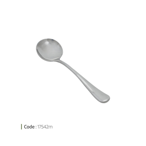تصویر از قاشق سوپ خوری براق وایت پلیت کد 17542mn یک عددی