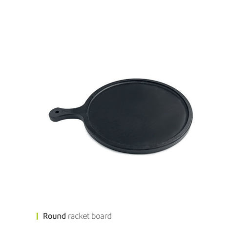 تصویر از تخته چوبی دسته دار گرد دیپ 30 سانت وایت پلیت کد 8590 یک عددی