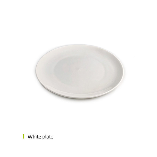 تصویر از بشقاب گرد سفید وایت پلیت کد 01015m یک عددی