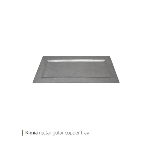 تصویر از سینی مسی مستطیل کیمیا 45 سانت وایت پلیت کد 2019202 یک عددی