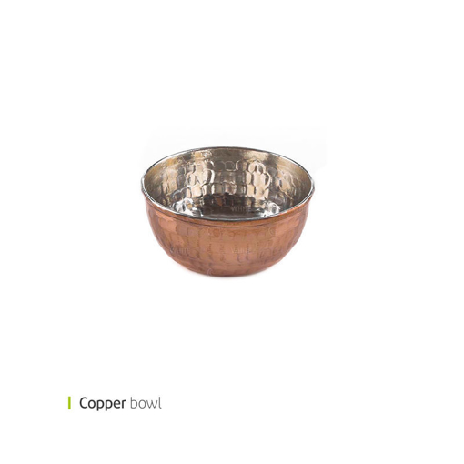 تصویر از پیاله سس چکشی مس 7 سانت وایت پلیت کد 21103m یک عددی