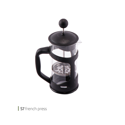 تصویر از فرنچ پرس 350 سی سی مشکی (s7) وایت پلیت کد 7350 یک عددی