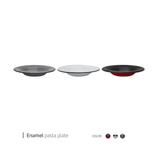 تصویر از پاستا خوری لعابی 28 سانت وایت پلیت کد 6055 یک عددی