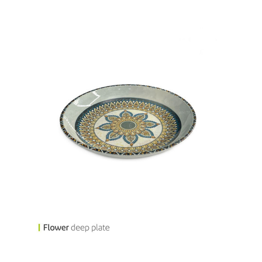 تصویر از بشقاب گود فلاور وایت پلیت کد 12.5831m یک عددی