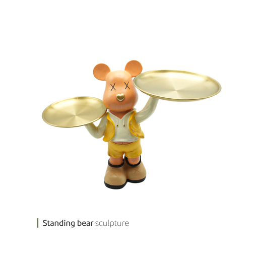 تصویر از مجسمه standing bear وایت پلیت کد 94.22006 یک عددی