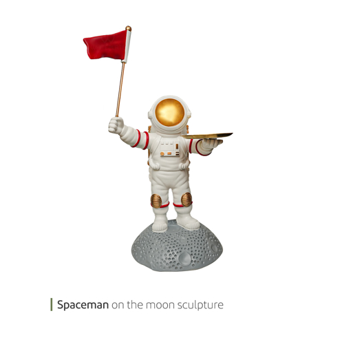 تصویر از مجسمه spaceman on the moon وایت پلیت کد 94.47256 یک عددی