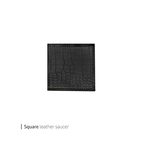 تصویر از پد زیر لیوانی چرم وایت پلیت کد 7031 یک عددی