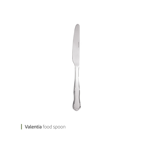 تصویر از کارد غذا خوری والنتیا مات کد 1713m شش عددی