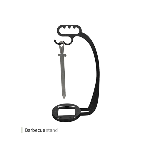 تصویر از استند باربیکیو با چهار سیخ 27 سانت وایت پلیت کد 70955 یک عددی