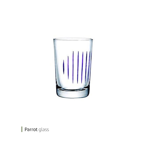 تصویر از نیم لیوان دست ساز پاروت 240 سی سی نود پاشا باغچه کد 22387m دو عددی