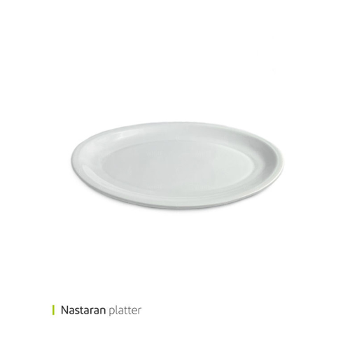 تصویر از دیس بیضی 36 سانت نسترن  کد 60015m یک عددی