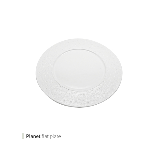 تصویر از بشقاب فلت پلنت 26 سانت وایت پلیت کد 91.27400 یک عددی