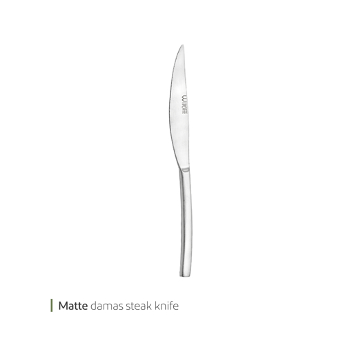 تصویر از کارد استیک داماس مات وایت پلیت کد 52610.1mn یک عددی