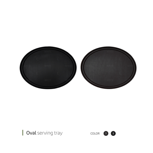 تصویر از سینی استپ دار بیضی 68 سانت وایت پلیت کد 5911.11110m یک عددی