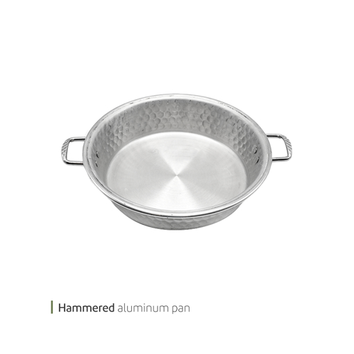 تصویر از تابه روحی دو دسته چکشی براق 23 سانت وایت پلیت کد 177735 یک عددی