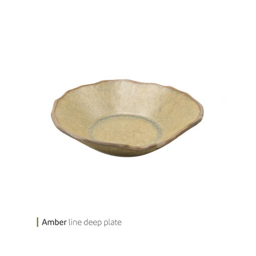 تصویر از بشقاب گود اوت لاین امبر 20 سانت وایت پلیت کد 91.690 یک عددی