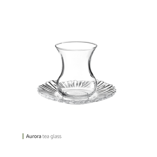 تصویر از استکان و نعلبکی ارورا 155 سی سی پاشا باغچه کد 95961 شش عددی