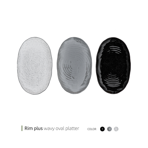 تصویر از دیس بیضی ویوی ریم پلاس 43 سانت وایت پلیت کد 110020m یک عددی