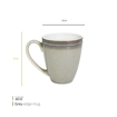 تصویر از ماگ لایت گری اج 430 سی سی وایت پلیت کد 94.236.1 یک عددی