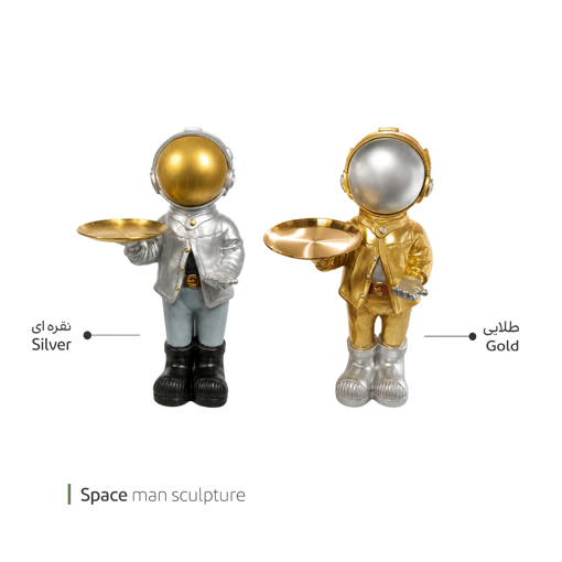 تصویر از مجسمه space man وایت پلیت کد 94.472601 یک عددی