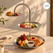 تصویر از استند استیل مزه خوری سه طبقه امبرلا وایت پلیت کد 97.637815 یک عددی